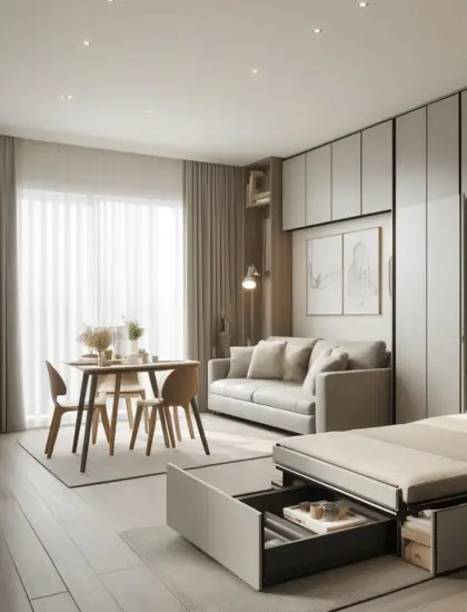 Maximize Your Space - Innovative<br> Customized Residential Fit-Outs<br> with Space-Saving Furniture Solutions