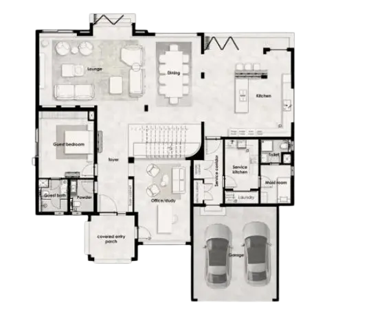 Floor plan, Cluster 39, Villa 1, Jumeirah Islands