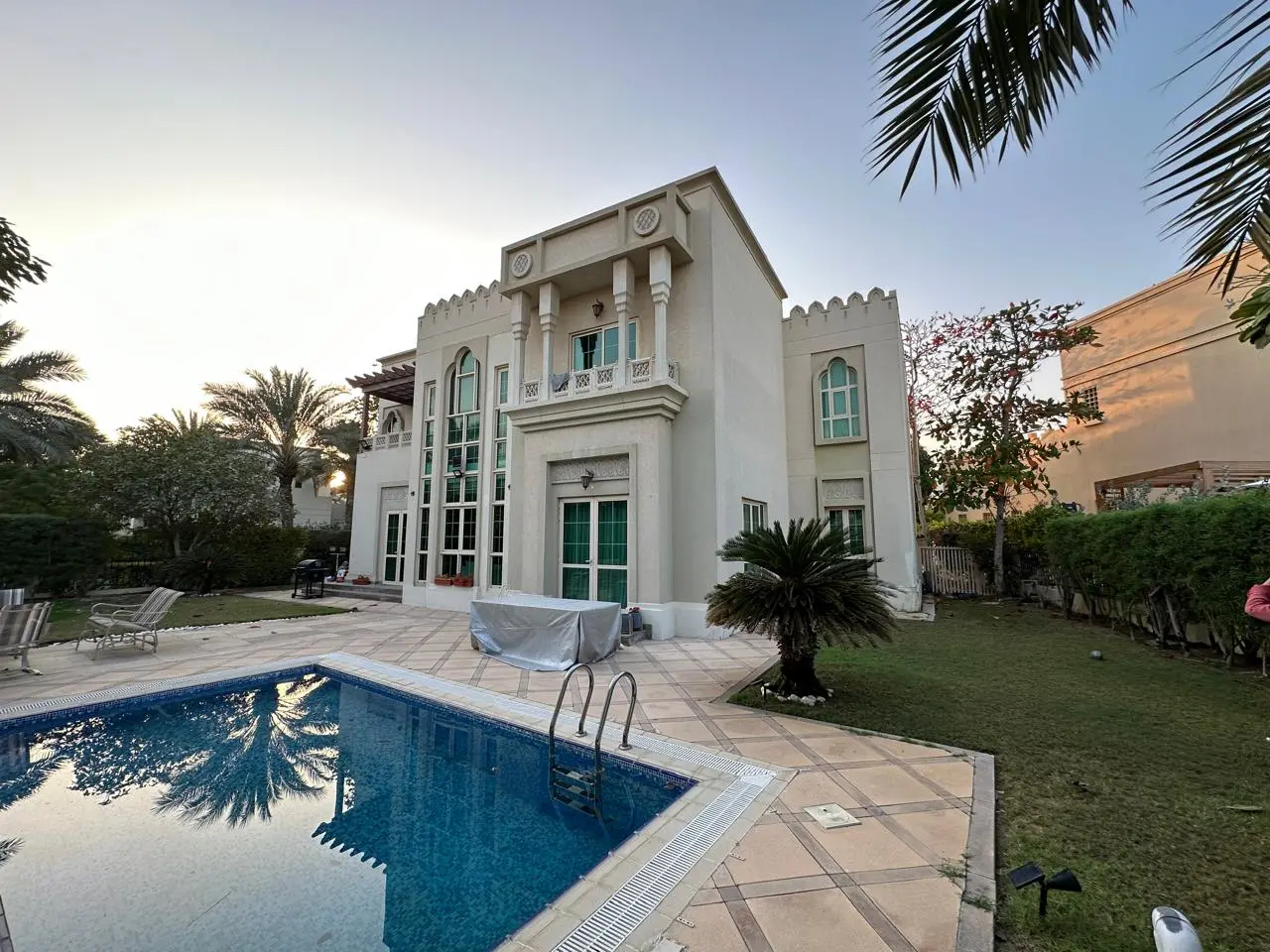 Back elevation, before the works, Cluster 39, Villa 1, Jumeirah Islands