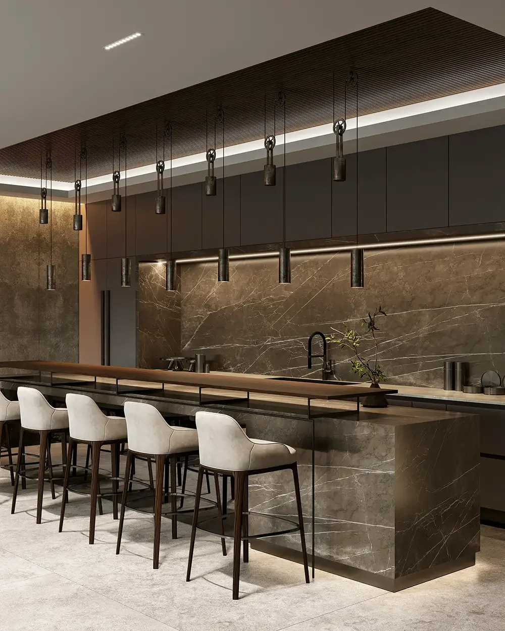 Concept visualisation of the IMI kitchen at One Za’abeel