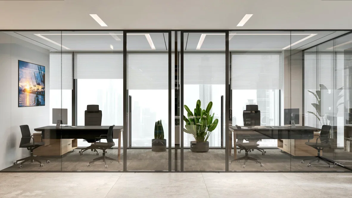 Design render: private offices, IMI at One Za'abeel, Dubai