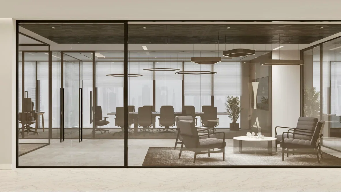 Office lobby by Fajr Interiors