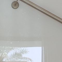 Handrail on glass, from the stair photo