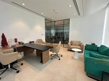 Executive office delivered by Fajr Interiors for GTEX, Dubai