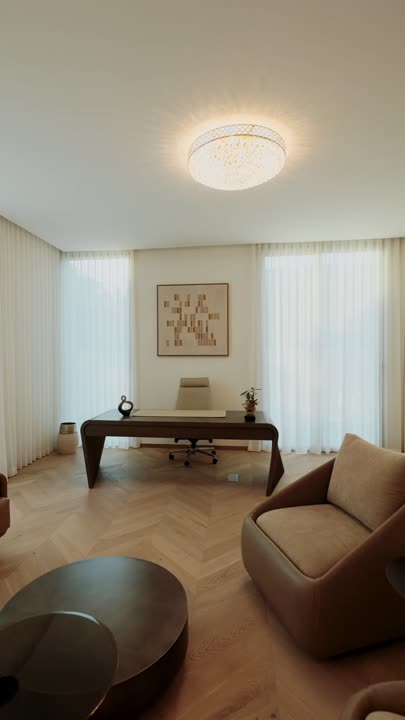 Principal bedroom at Villa 47 Fairways, from the client villa tour, Dubai Hills