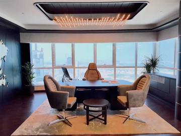 CEO office delivered by Fajr Interiors for ASI, Dubai