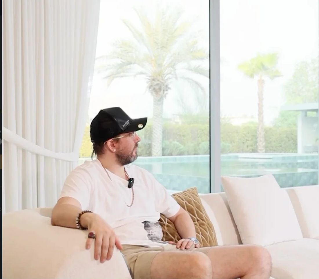 Wyll, owner of Villa 47 Fairways, Dubai Hills, at home in the finished villa
