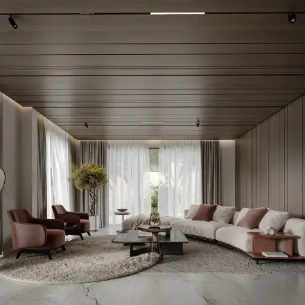 Villa living room, from a Fajr Interiors project
