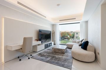 Photograph: a sitting room, the finished villa, Cluster 39, Villa 1, Jumeirah Islands, by Fajr Interiors